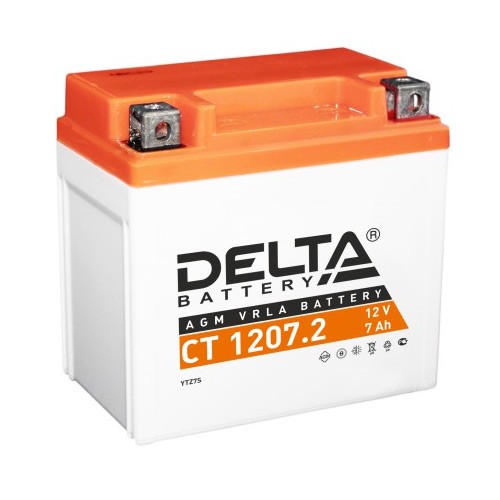 Аккумулятор Стартерный Delta CT 1207 ( 12В / 7Ач )