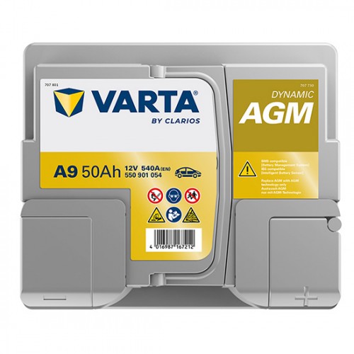 Аккумулятор VARTA Dynamic AGM 50Ah (550901054) A9 Аккумулятор VARTA Dynamic AGM 50Ah (550901054) A9