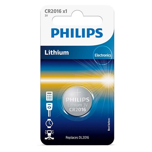 Батарейка литиевая Philips CR2016 3V