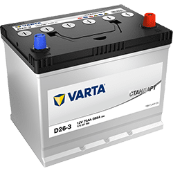 Аккумулятор VARTA СТАНДАРТ 6СТ-75.0 VL 575 301 068 D26-3 Аккумулятор VARTA СТАНДАРТ 6СТ-75.0 VL 575 301 068 D26-3