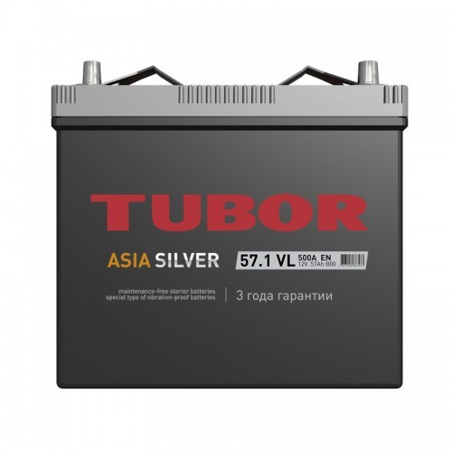 Аккумулятор Tubor Asia Silver 57A п.п.