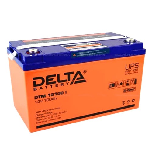 Аккумуляторная батарея Delta DTM 12100 I (12V / 100Ah)
