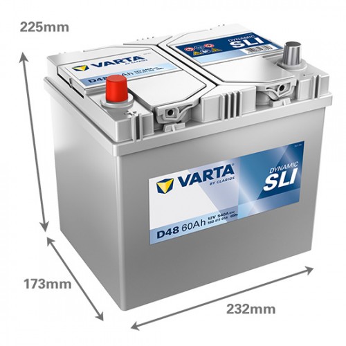 Аккумулятор VARTA Dynamic SLI 60Ah (560411054) D48 Аккумулятор VARTA Dynamic SLI 60Ah (560411054) D48