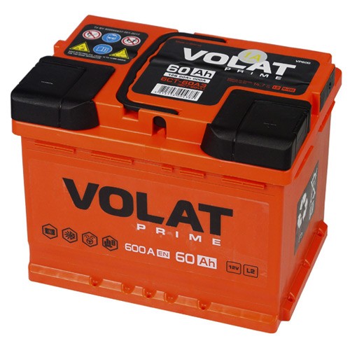 Аккумулятор VOLAT Prime (60 Ah) 600 A, 12 V