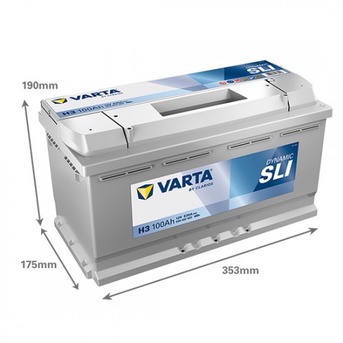 Аккумулятор VARTA Dynamic SLI 100Ah (600402083) H3 Аккумулятор VARTA Dynamic SLI 100Ah (600402083) H3