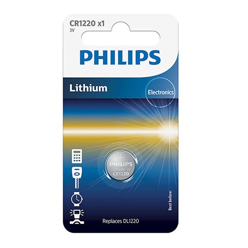Батарейка литиевая Philips CR1220 3V
