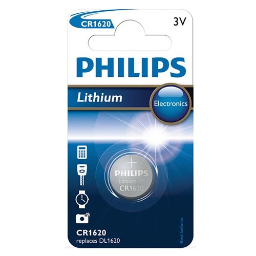 Батарейка литиевая Philips CR1620 3V
